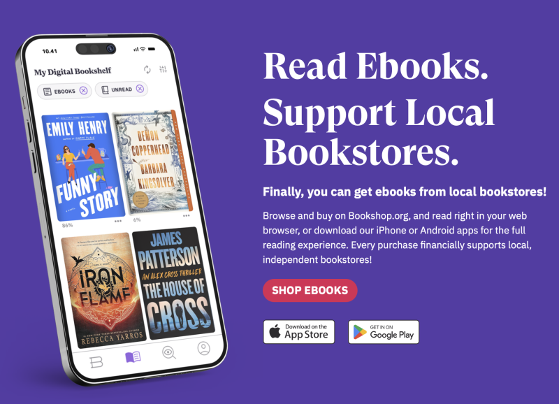 Bookshop support ebooks